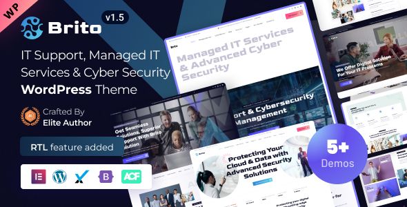 Brito – IT Services Cyber Security Solutions WordPress Theme