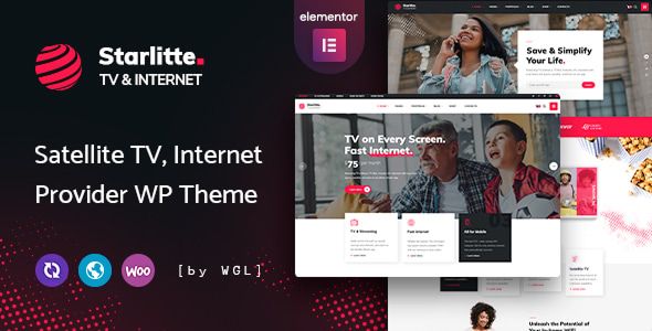 Starlitte – TV Internet Provider WordPress Theme