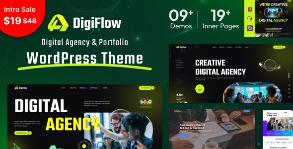 DigiFlow – Digital Agency WordPress Theme