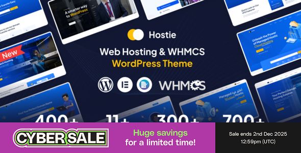 Hostie – Web Hosting WHMCS WordPress Theme