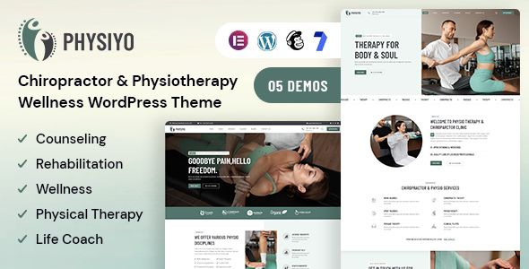 Physiyo – Chiropractor Physiotherapy Wellness WordPress Theme